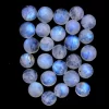 Natural Rainbow Moonstone Blue Fire Gemstone 10mm Round Cabochon | Moonstone Blue Flash Semi Precious Gemstone Loose Round Smooth Cabs Lot - Image 5