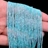 AAA+ Multi Amazonite 2mm-3mm Micro Faceted Rondelle Beads | 13" Strand | Natural Amazonite Semi Precious Gemstone Roundel Beads for Jewelry - Image 3