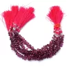 AAA+ Rhodolite Garnet Gemstone 3x5mm-6x4mm Faceted Teardrop Briolette Beads | 5inch Strand | Natural Rhodolite Semi Precious Gemstone Drops - Image 4