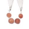 Peach Moonstone Gemstone Carving 12mm-14mm Beads | Natural AAA+ Peach Moonstone Semi Precious Gemstone Round Loose Beads | 4 Beads Strand - Image 2