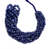 Natural Blue Sapphire Smooth Oval Beads | Gemstone 3x4mm-5x7mm Beads 16inch Strand | AAA+ Blue Sapphire Precious Gemstone Smooth Beads