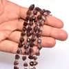 AAA+ Chocolate Moonstone 7mm-8mm Faceted Trillion Briolette Beads | Chocolate Moonstone Semi Precious Gemstone 3D Triangle Beads | 6" Strand - Image 2