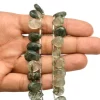 AAA+ Green Rutilated Quartz Pear Faceted Loose Briolette Beads | Natural Green Rutile Semi Precious Gemstone Briolettes | 8inch Strand - Image 3