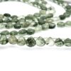 AAA+ Green Rutilated Quartz 10mm-12mm Heart Faceted Briolette Beads | 8inch Strand | Natural Green Rutile Semi Precious Gemstone Loose Beads