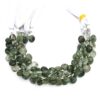 AAA+ Green Rutilated Quartz 10mm-12mm Heart Faceted Briolette Beads | 8inch Strand | Natural Green Rutile Semi Precious Gemstone Loose Beads - Image 2