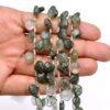 AAA+ Green Rutilated Quartz 10mm-12mm Heart Faceted Briolette Beads | 8inch Strand | Natural Green Rutile Semi Precious Gemstone Loose Beads - Image 3