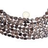 AAA Smoky Quartz 11mm-13mm Faceted Nugget Beads | Brown Smoky Gemstone Step Cut Tumbled Natural Semi Precious Rare Beads for Jewelry Making - Image 2