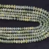 AAA Prehnite 6mm-8mm Faceted Rondelle Beads | 14inch Strand | Natural Multi Green Prehnite Semi Precious Gemstone Beads for Jewelry Making