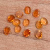AAA+ Citrine Gemstone 7x5mm Oval Cabochon | Natural Citrine Semi Precious Gemstone Flat Back Smooth Cabs | Citrine Loose Gemstone Cabochon