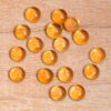 AAA+ Citrine Gemstone 6mm, 7mm, 8mm Round Cabochon | Citrine Semi Precious Gemstone Flat Back Smooth Cabs | Citrine Loose Gemstone Cabochon - Image 4