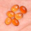 AAA+ Citrine Gemstone 6x8mm Oval Cabochon | Natural Citrine Semi Precious Gemstone Flat Back Smooth Cabs | Citrine Loose Gemstone Cabochon