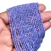 AAA+ Blue Moonstone Coating 2mm-3mm Micro Faceted Beads | 13"Strand | Natural Moonstone Semi Precious Faceted Gemstone Beads | Silver Coated - Image 2