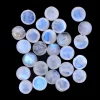 Natural Rainbow Moonstone Blue Fire Gemstone 5mm Round Cabochon | Moonstone Blue Flash Semi Precious Gemstone Loose Round Smooth Cabs Lot - Image 2