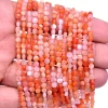 AAA+ Red Botswana Agate Gemstone 4mm Coin Briolette Faceted Beads | 13" Strand | Natural Orange Agate Semiprecious Gemstone Loose Fancy Coin - Image 2