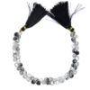 AAA+ Rutilated Quartz Gemstone Briolette Beads | 6mm Heart 8" Strand | Black Rutile Natural Semi Precious Gemstone Beads for Jewelry - Image 3