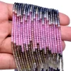 AAA+ Multi Sapphire Precious Gemstone 2mm-3mm Micro Faceted Rondelle Beads | 13inch Strand | Natural Rare Multi Sapphire Gemstone Beads - Image 3