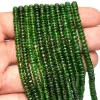 AAA+ Chrome Diopside Gemstone 3mm-5mm Rondelle Beads | Natural Chrome Diopside Semi Precious Gemstone Smooth Rondelle Beads | 17inch Strand - Image 4