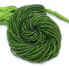 AAA+ Chrome Diopside Gemstone 2mm-3mm Micro Faceted Beads | Natural Chrome Diopside Semi Precious Gemstone Rondelle Beads | 13inch Strand - Image 4