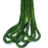 AAA+ Chrome Diopside Gemstone 3mm-5mm Rondelle Beads | Natural Chrome Diopside Semi Precious Gemstone Smooth Rondelle Beads | 17inch Strand - Image 3