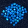 AAA+ Blue Ethiopian Welo Opal Multi Fire 4mm Round Cabochon | Ethiopian Opal Loose Gemstone Flat Back Cabochon | Welo Opal Gemstone Lot - Image 2