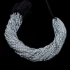 AAA+ Labradorite 3mm Micro Faceted Rondelle Beads | 13" Strand | Natural Blue fire Labradorite Semi Precious Gemstone Beads | SILVER COATED