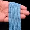 AAA+ Aqua Blue Jade Gemstone 2mm-3mm Faceted Rondelle Beads | 13inch Strand | Natural Blue Jade Semi Precious Gemstone Loose Beads - Image 3