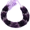 Natural AAA+ Sugilite 3mm-4mm Faceted Loose Beads for Jewelry | Multi Purple Sugilite Semi Precious Gemstone Rondelle Beads | 13inch Strand