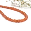 Natural Peach Moonstone 5mm-7mm Smooth Rondelle Beads | 16inch Strand | AAA+ Peach Moonstone Semi Precious Gemstone Beads for Jewelry Making - Image 4
