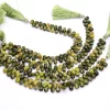 AAA+ Natural Stichtite Gemstone Smooth Loose Pear Briolette ~ Atlantisite Stichtite Semiprecious Gemstone Plain Pear Shape Beads ~ 8" Strand