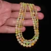 Yellow High Fire Ethiopian Welo Opal Fire Loose Round Faceted Beads | 16inch Strand | Ethiopian Welo Opal Gemstone Beads for Jewelry Making - Image 3