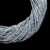 AAA+ Labradorite 3mm Micro Faceted Rondelle Beads | 13" Strand | Natural Blue fire Labradorite Semi Precious Gemstone Beads | SILVER COATED - Image 3