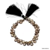 AAA Smoky Quartz 7mm Heart Briolette Beads | 8inch Strand | Natural Brown Smoky Quartz Semi Precious Gemstone Faceted Briolette for Jewelry - Image 2