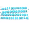 Turquoise Marquise Briolettes | Gemstone 10x20mm Marquise Beads | Howlite Turquoise Faceted Rare Beads for Jewelry | 8inch Strand - 90 Carats - Image 2