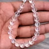 AAA Clear Crystal Quartz Round Faceted Beads | 8mm Calibrated Beads 8inch Strand | Natural Crystal Semi Precious Gemstone Beads for Jewelry - Image 2