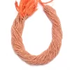 Peach Moonstone 2mm-3mm Micro Faceted Rondelle Beads | 13inch Strand | Natural AAA Moonstone Semi Precious Gemstone Beads for Jewelry - Image 3