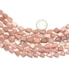 Peach Moonstone 11mm-14mm Faceted Nuggets Beads | Moonstone Step Cut Tumbled | Natural Semi Precious Rare Gemstone Uneven Beads for Jewelry - Image 2