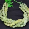 AAA Prehnite 14mm-18mm Faceted Nugget Beads | Prehnite Gemstone Nuggets | Natural Semi Precious Fancy Uneven Beads for Jewelry | 15" Strand