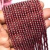 Natural Rhodolite Garnet 3mm Rondelle Faceted Beads | 13inch Strand | AAA+ Rhodolite Semi Precious Gemstone Loose Beads for Jewelry Making - Image 2