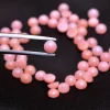 AAA+ Pink Opal Gemstone 4mm Round Loose Cabochon | Pink Opal Round Cabs | Natural Peruvian Pink Opal Semi Precious Gemstone Cabochon Lot - Image 2