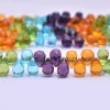 Multi Gemstone Quartz Mix Faceted Teardrop Briolette Beads | 6inch Strand | AAA Hydro Quartz Semi Precious Gemstone 7x5mm Drops for Jewelry
