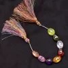 Extremely Rare Multi Zircon 8x10mm Oval Concave Cut Beads | AAA+ Mix Colors Zirconia Semi Precious Gemstone Oval Cut Briolettes Loose Beads - Image 4