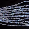 AAA+ Rainbow Moonstone Gemstone 5mm Heart Briolette Faceted Beads | 8" Strand | Blue Fire Moonstone Semi Precious Gemstone Briolette Beads - Image 4