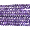 AAA+ Amethyst Gemstone 5mm-8mm Heart Briolette Faceted Beads | 8inch Strand | Deep Purple Amethyst Semi Precious Gemstone Loose Briolettes - Image 2