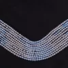 AAA+ Aquamarine 2mm-3mm Micro Faceted Beads | 13" Strand | Natural Multi Aquamarine Semi Precious Gemstone Mix Rondelle Beads for Jewelry - Image 4