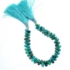 Chrysocolla Gemstone 7x5mm Teardrop Briolette Faceted Loose Beads | Natural Chrysocolla Semi Precious Gemstone Faceted Drops | 8inch Strand - Image 2