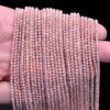 Natural Peach Moonstone 2mm-3mm Micro Faceted Beads | 13inch Strand | AAA+ Moonstone Semi Precious Faceted Gemstone Beads | SILVER COATED - Image 2