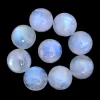 Natural Rainbow Moonstone Blue Fire Gemstone 13mm Round Cabochon | Moonstone Blue Flash Semi Precious Gemstone Loose Round Smooth Cabs Lot