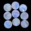 Natural Rainbow Moonstone Blue Fire Gemstone 13mm Round Cabochon | Moonstone Blue Flash Semi Precious Gemstone Loose Round Smooth Cabs Lot - Image 2