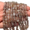 AAA+ Grey Moonstone 6mm-8mm Faceted Nugget Beads | Natural Rare Moonstone Tumbled Semi Precious Gemstone Loose Fancy Beads | 14inch Strand - Image 3