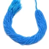 AAA+ Blue Jade Gemstone 2mm-3mm Faceted Rondelle Beads | 13inch Strand | Natural Blue Jade Semi Precious Gemstone Beads | Wholesale Price - Image 2